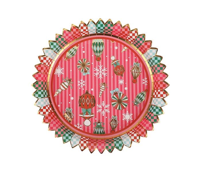 Deck The Halls Dinner Plates (10 Count)