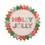 Holly Jolly Christmas Dessert Plates (10 Count)