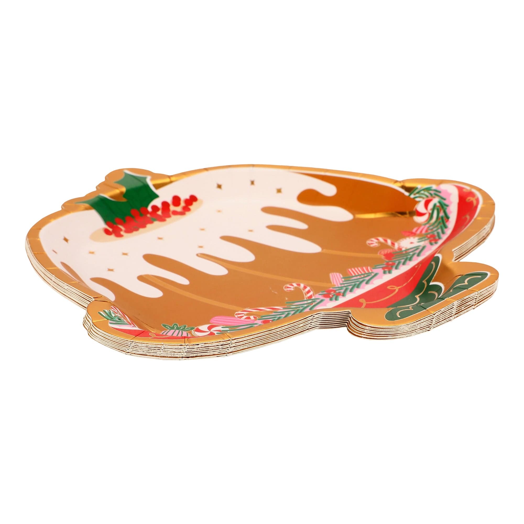 Holiday Bundt Cake Dessert Plates (10 Count)