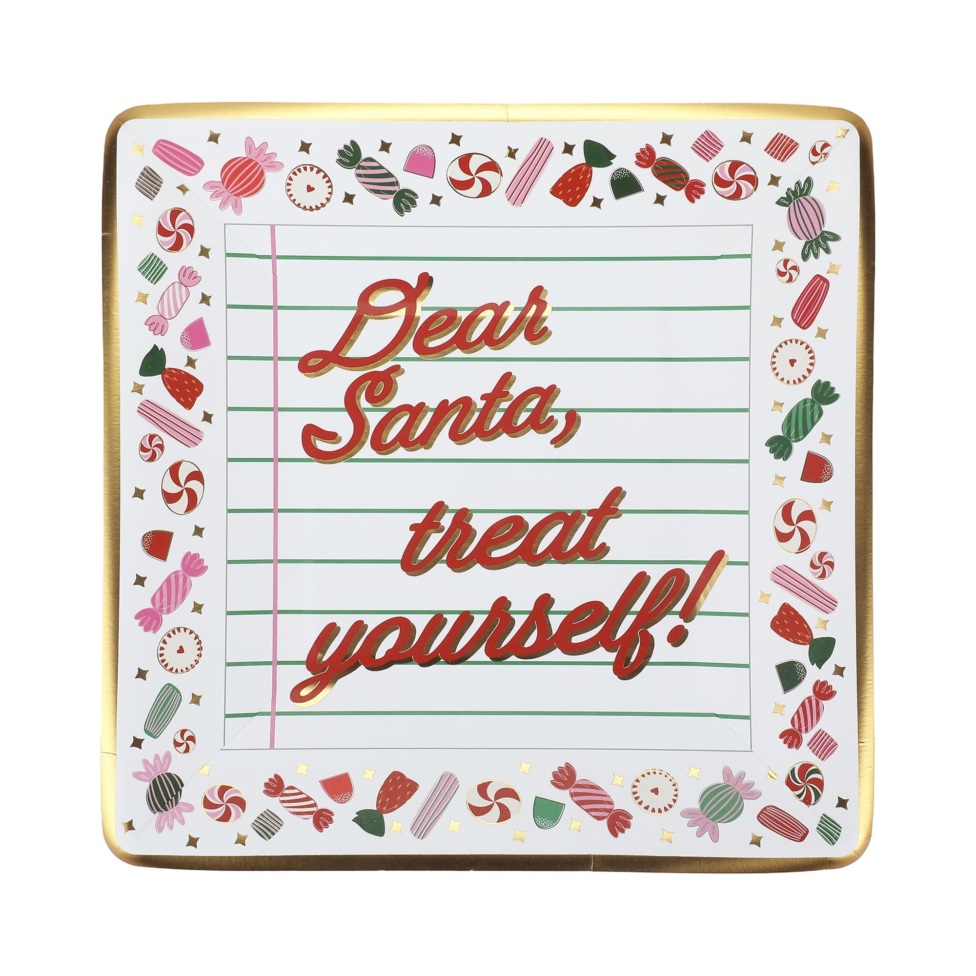 Santa Treats Dessert Plates (10 Count)