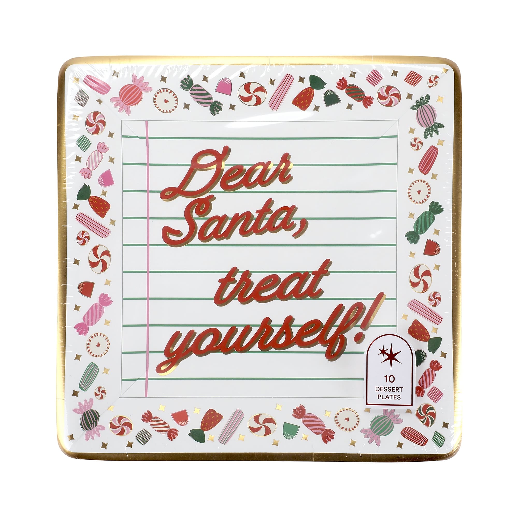 Santa Treats Dessert Plates (10 Count)