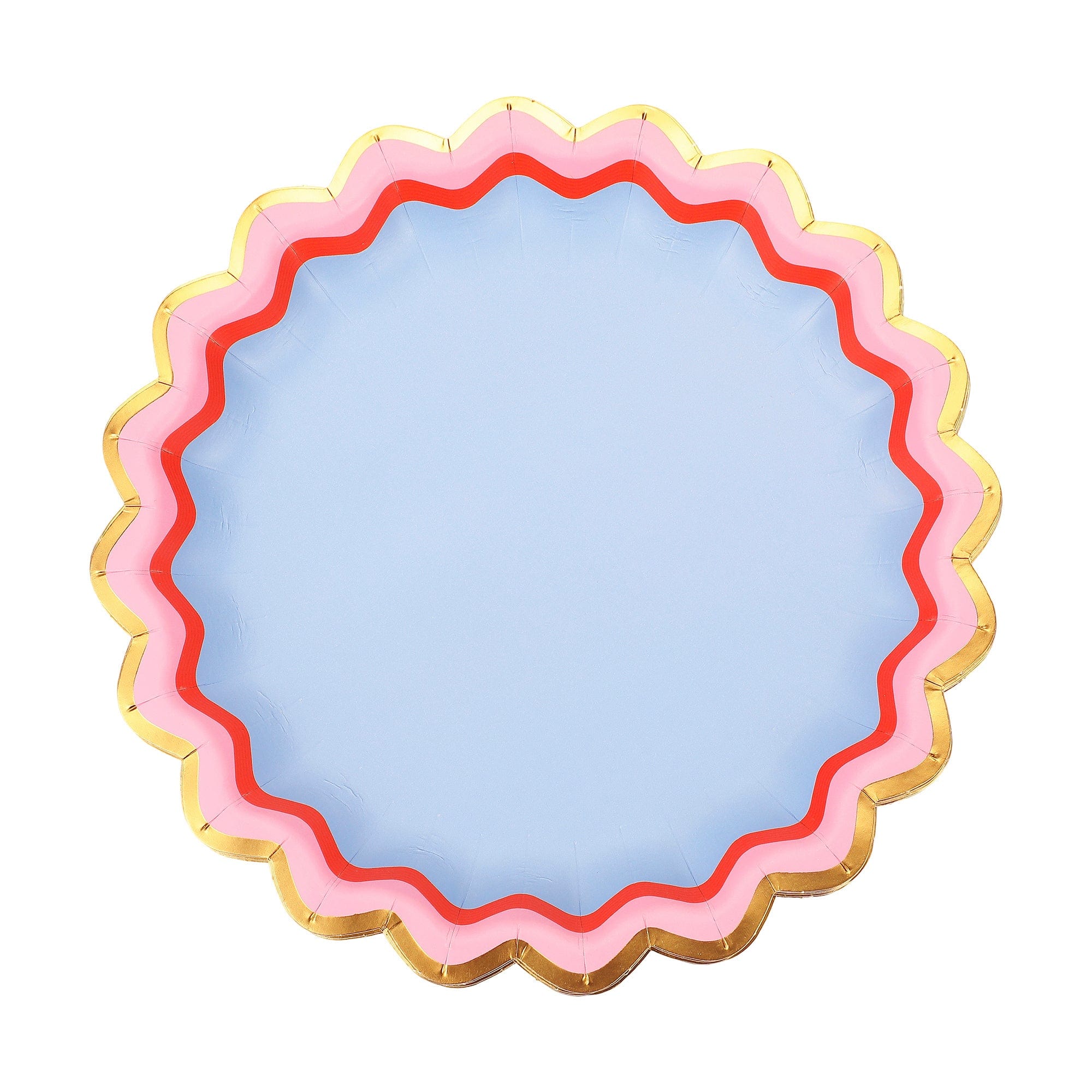 Rainbow Ric Rac Assorted Dessert Plates (10 Count)