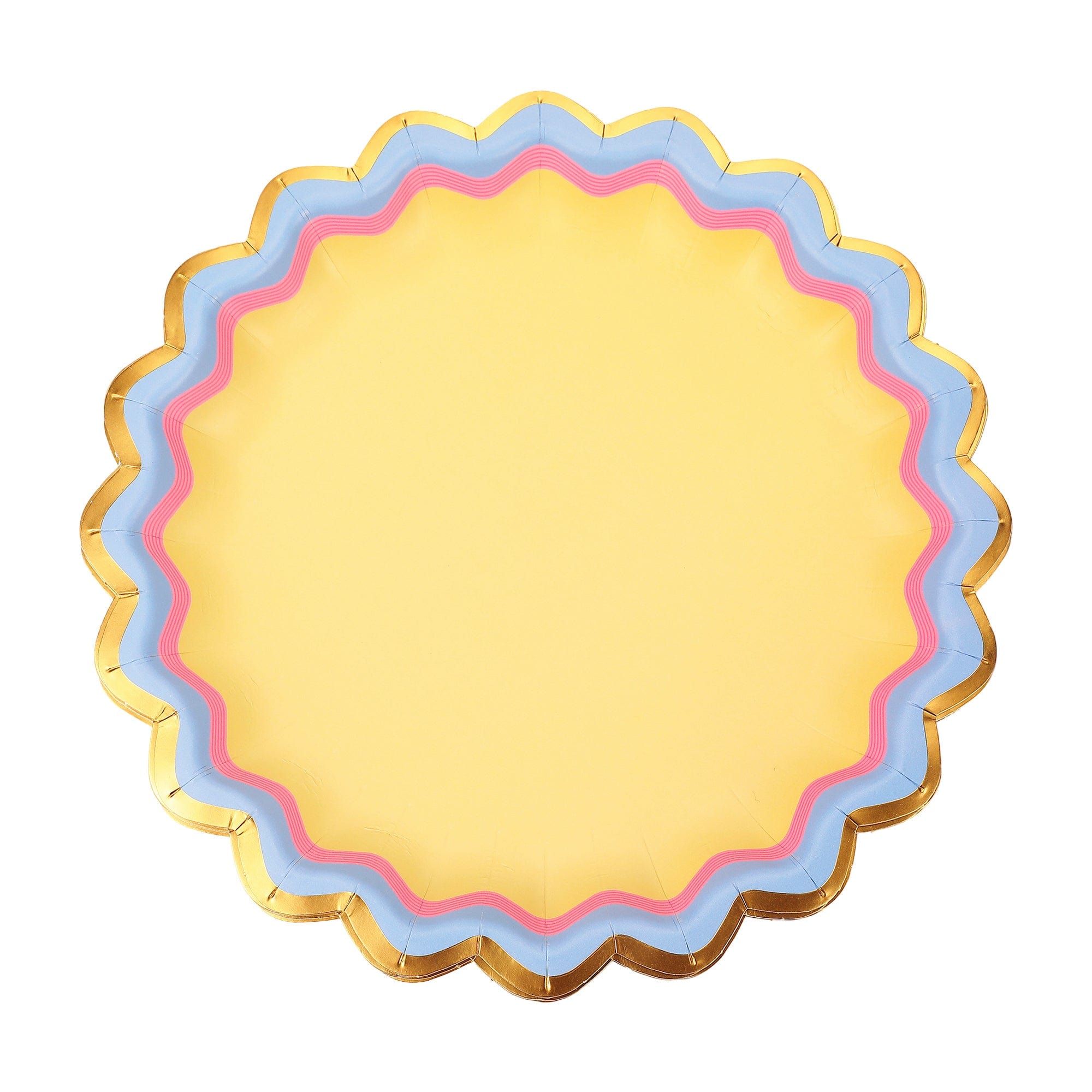Rainbow Ric Rac Assorted Dessert Plates (10 Count)