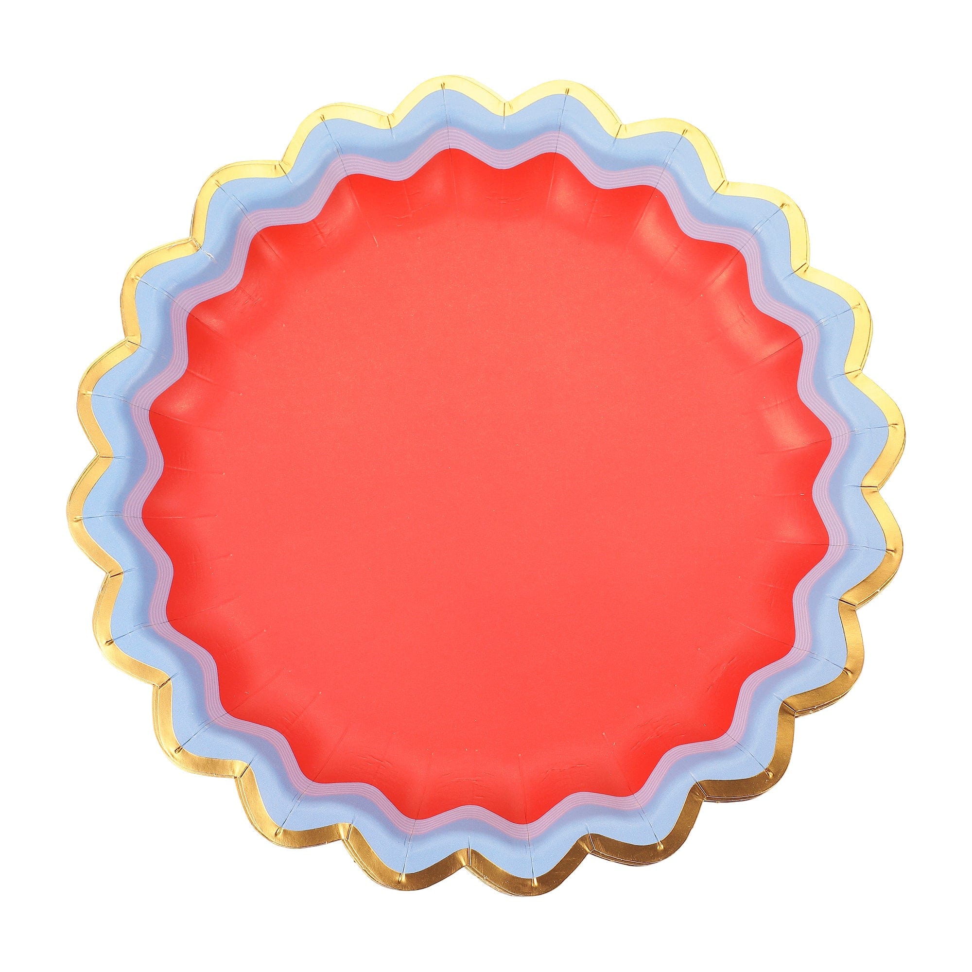 Rainbow Ric Rac Assorted Dessert Plates (10 Count)