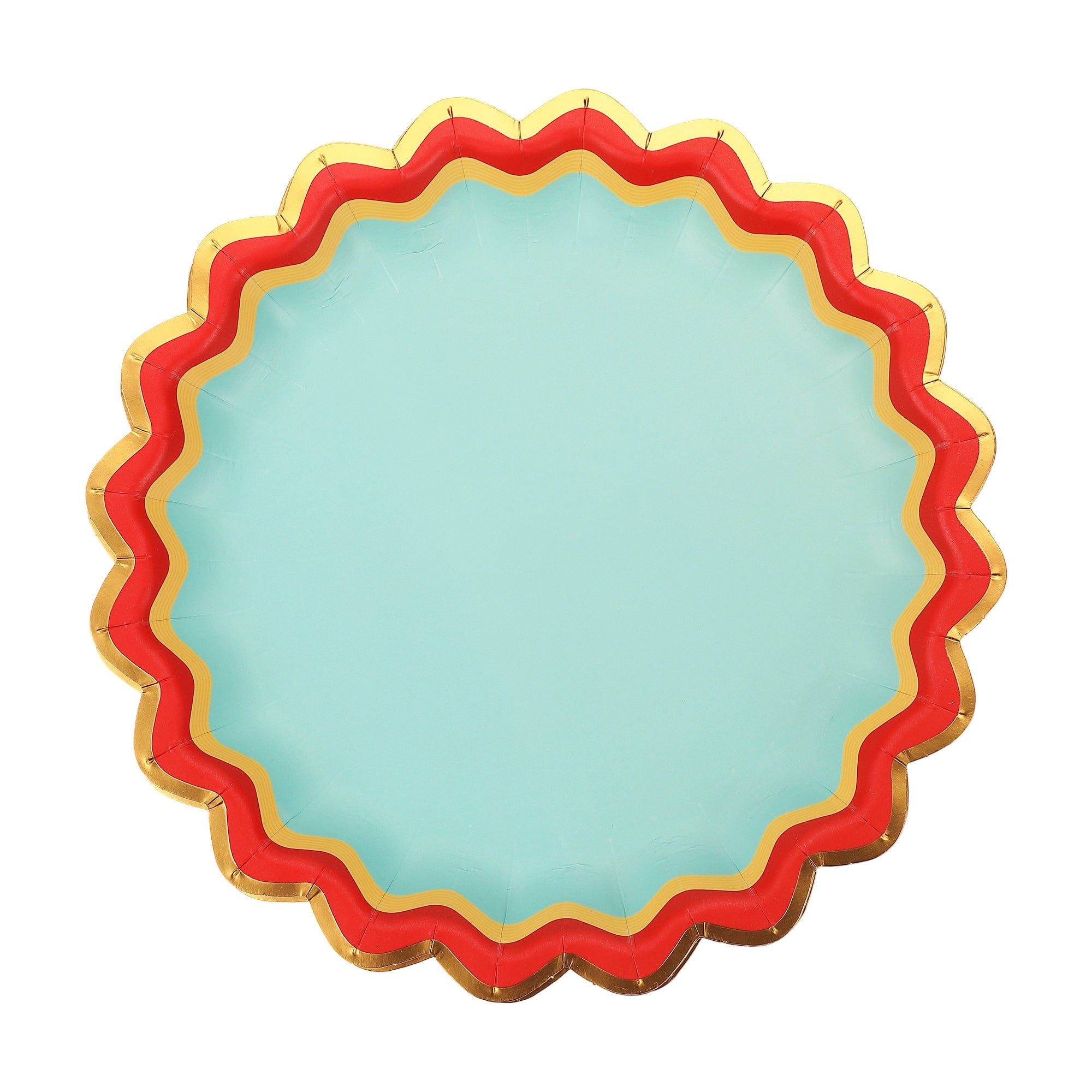 Rainbow Ric Rac Assorted Dessert Plates (10 Count)