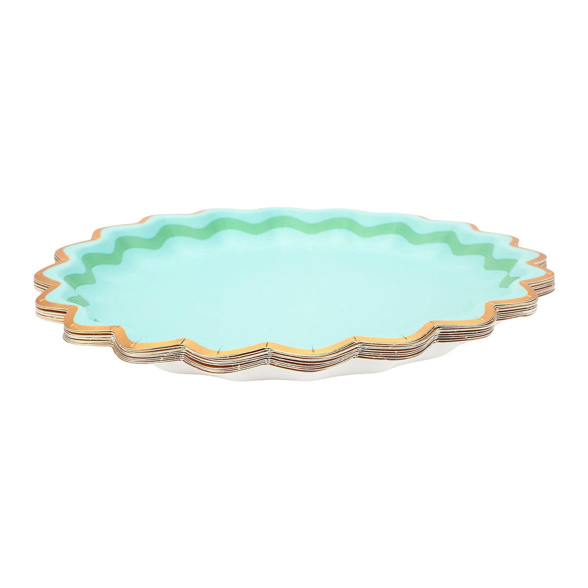 Rainbow Ric Rac Assorted Dinner Plates (10 Count)