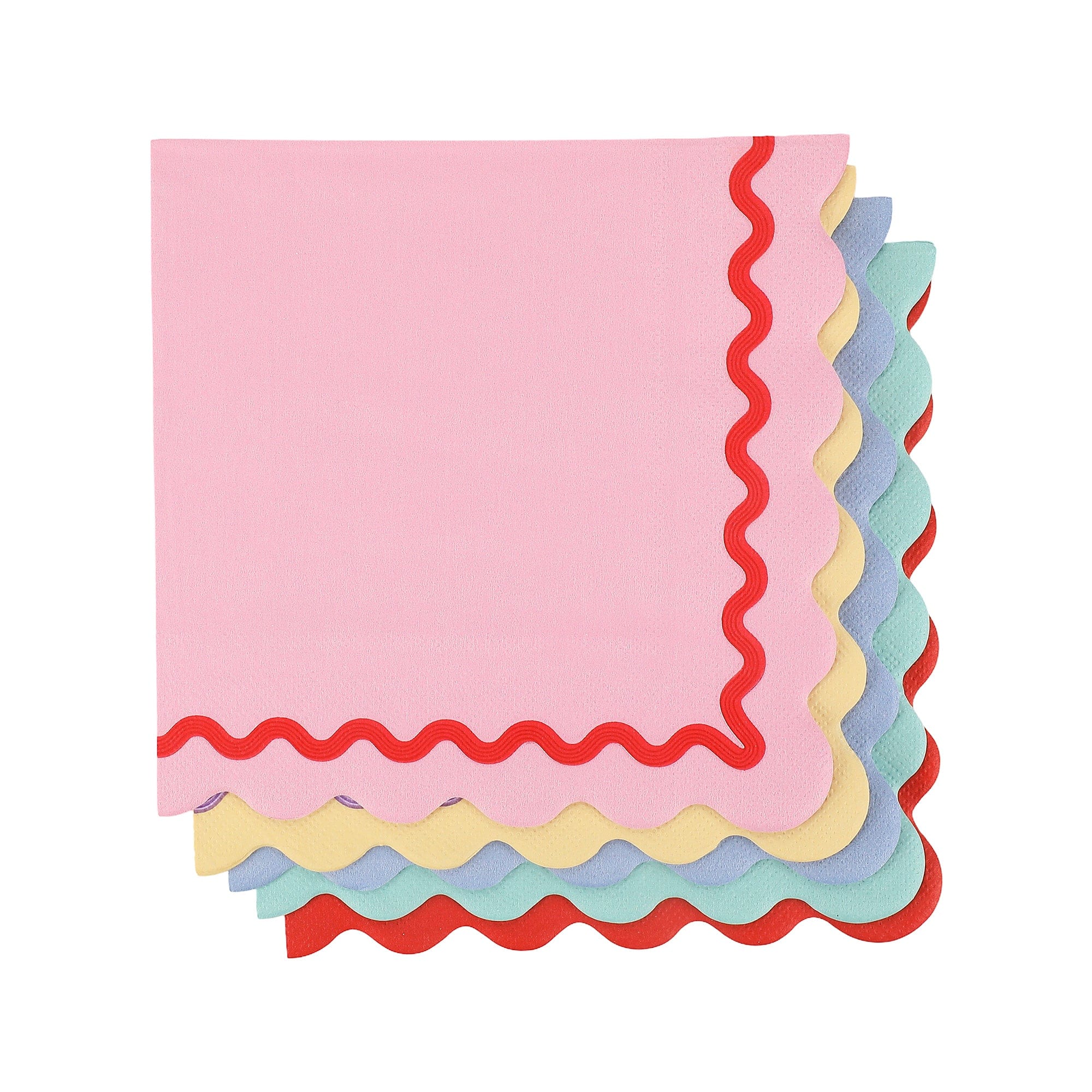 Rainbow Ric Rac Assorted Lunch Napkins (20 Count)
