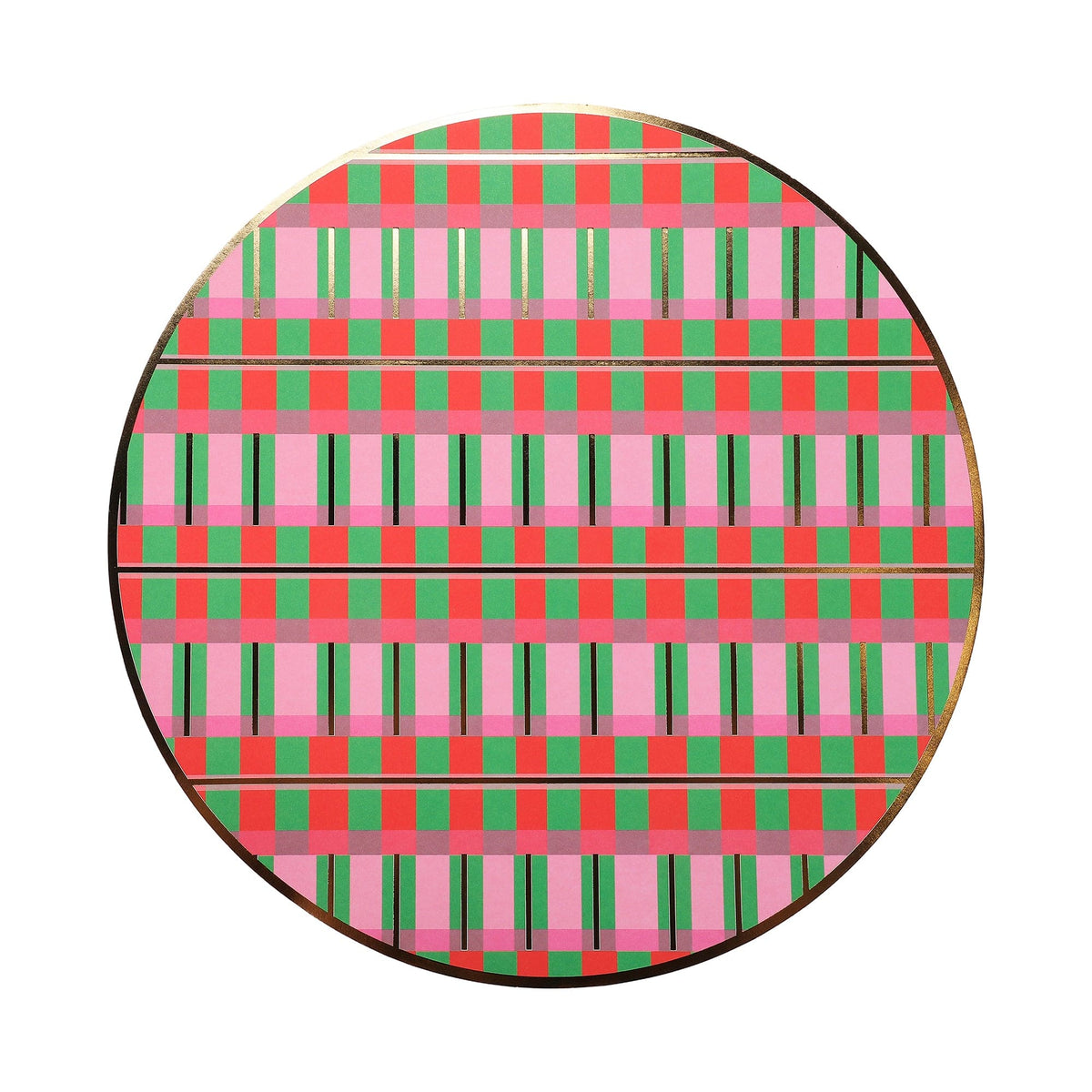 Christmas Plaid Holiday Placemats (10 Count)