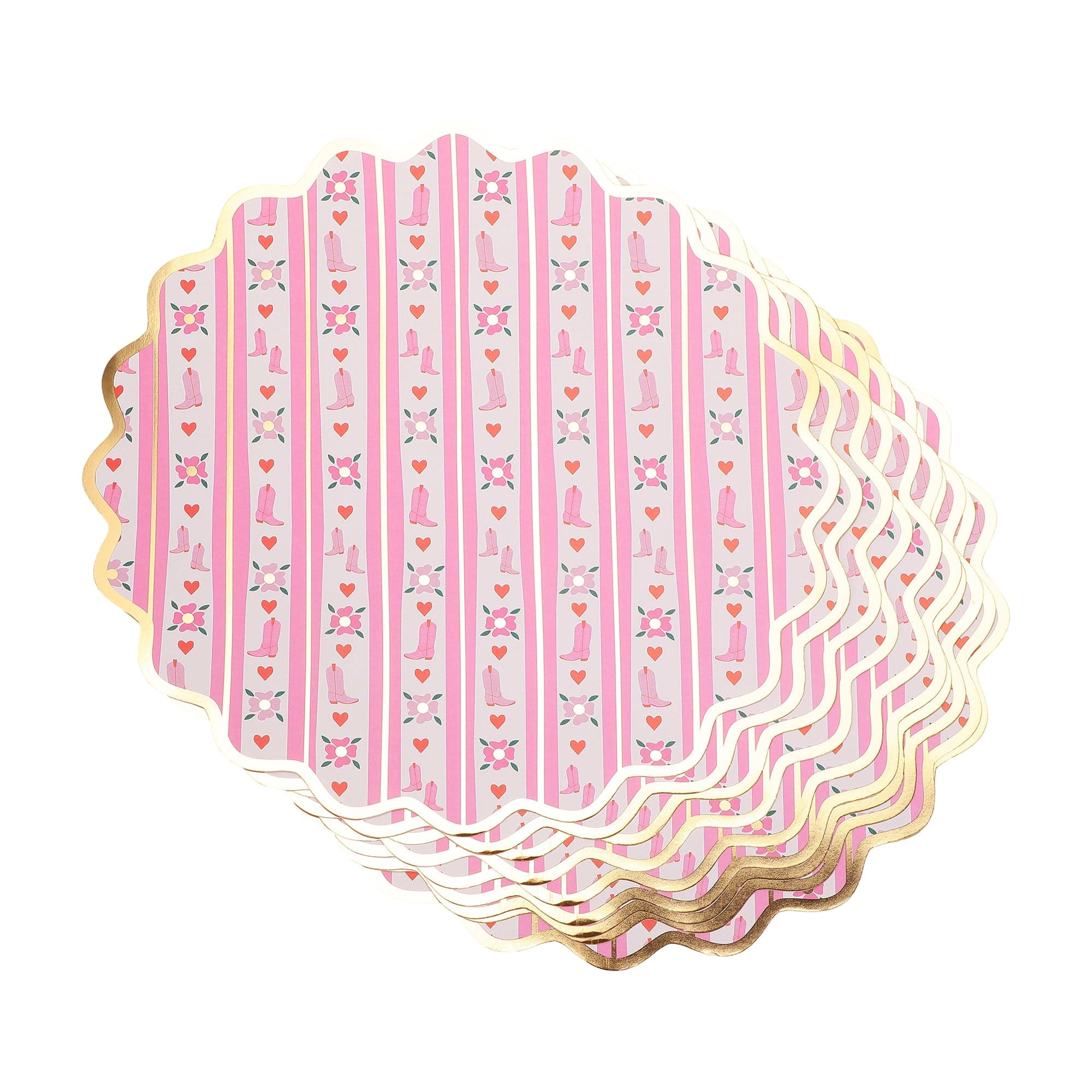 Boot Scoot Blooms Placemats (10 Count)