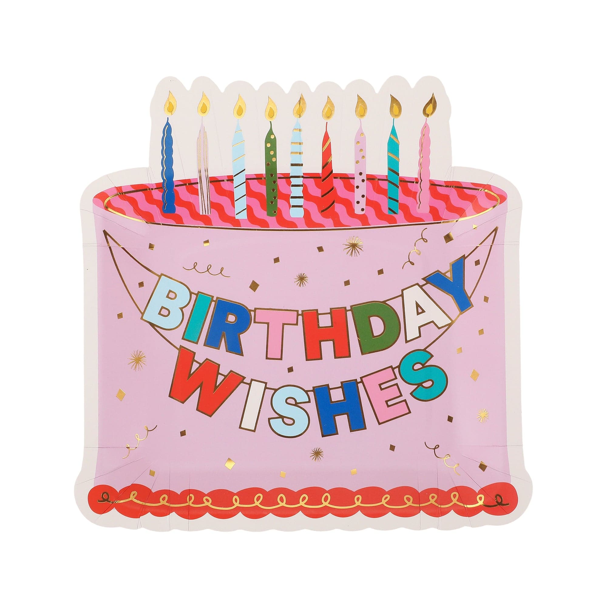 Birthday Wishes Dessert Plates (10 Count)