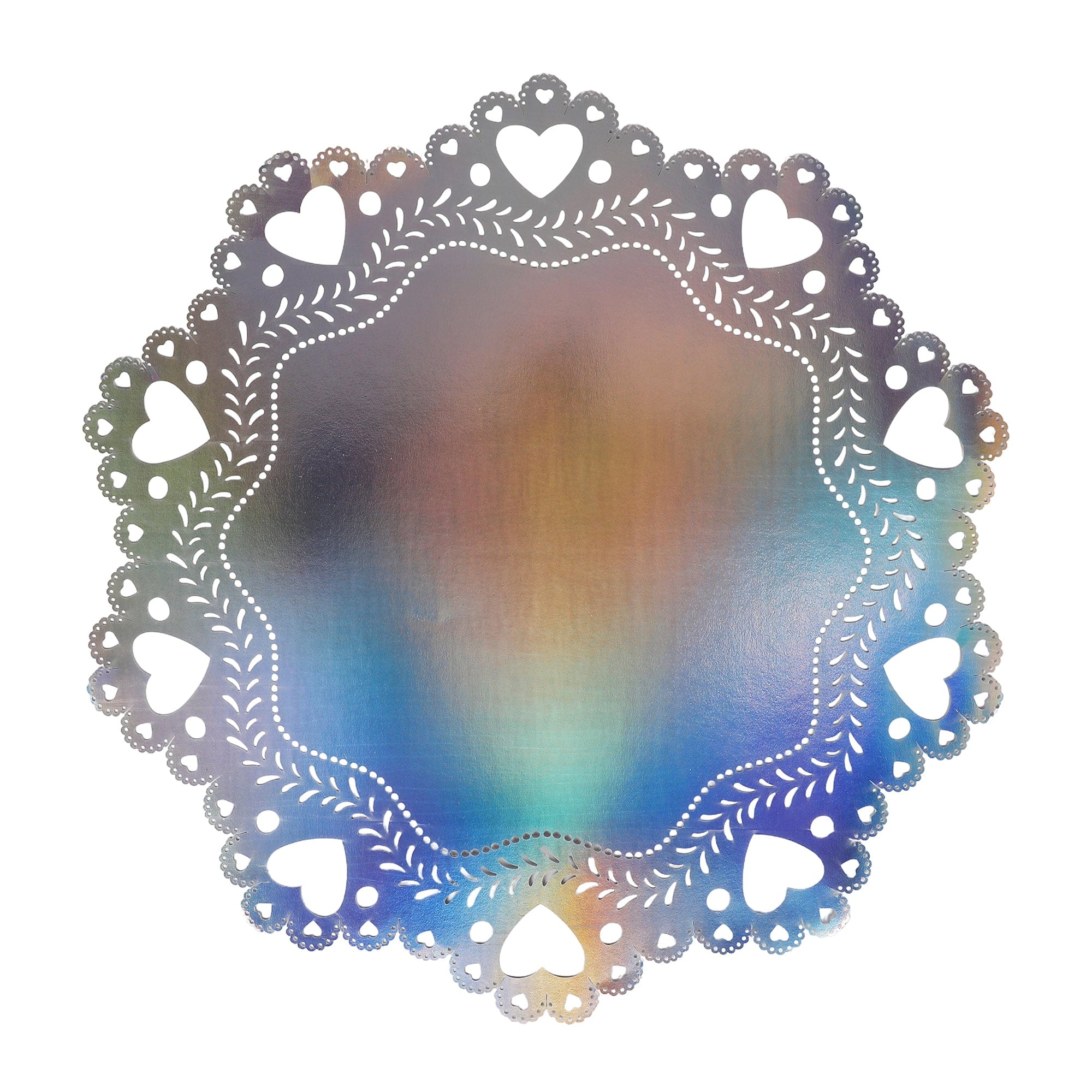 Sweetheart Iridescent Doily Placemats (10 Count)