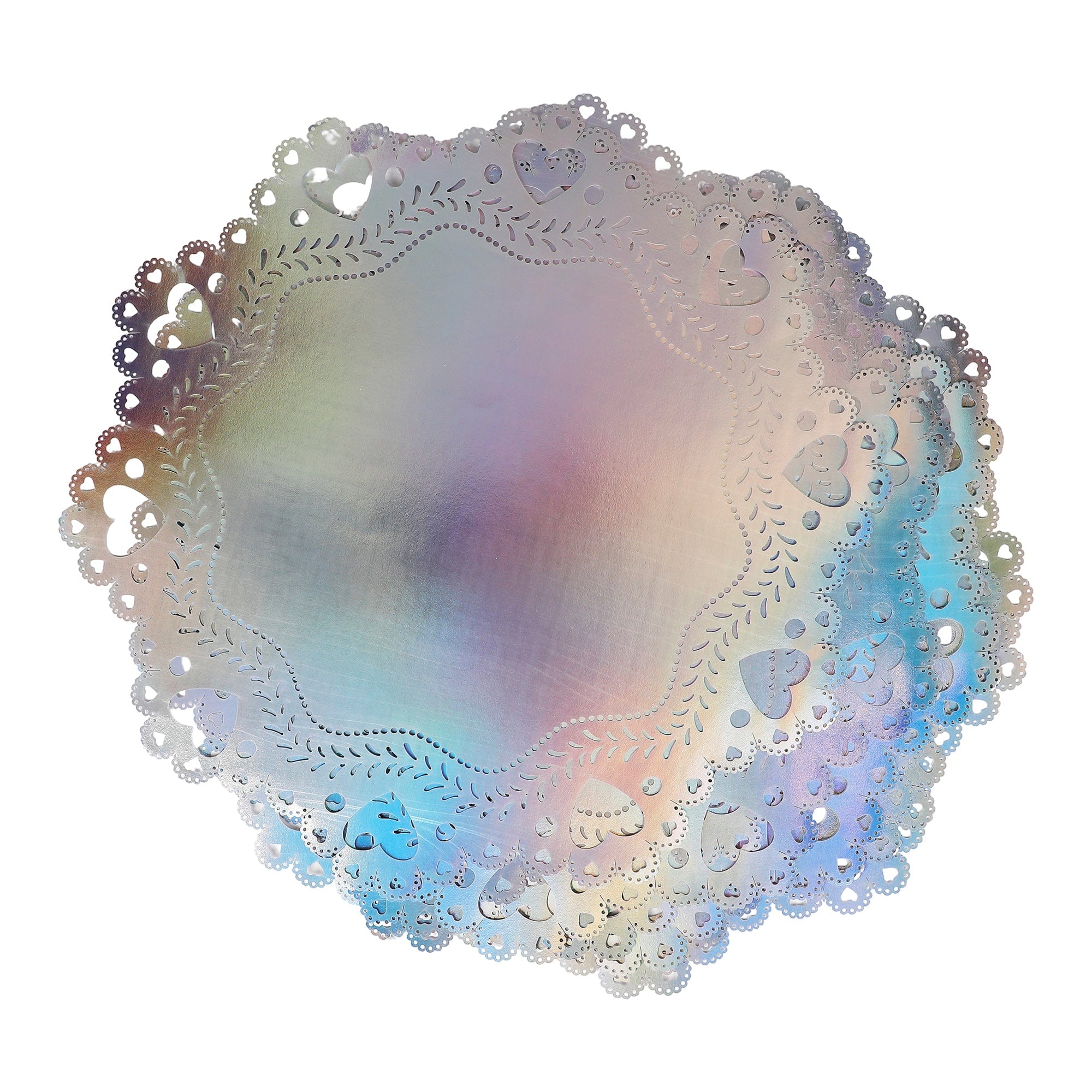 Sweetheart Iridescent Doily Placemats (10 Count)