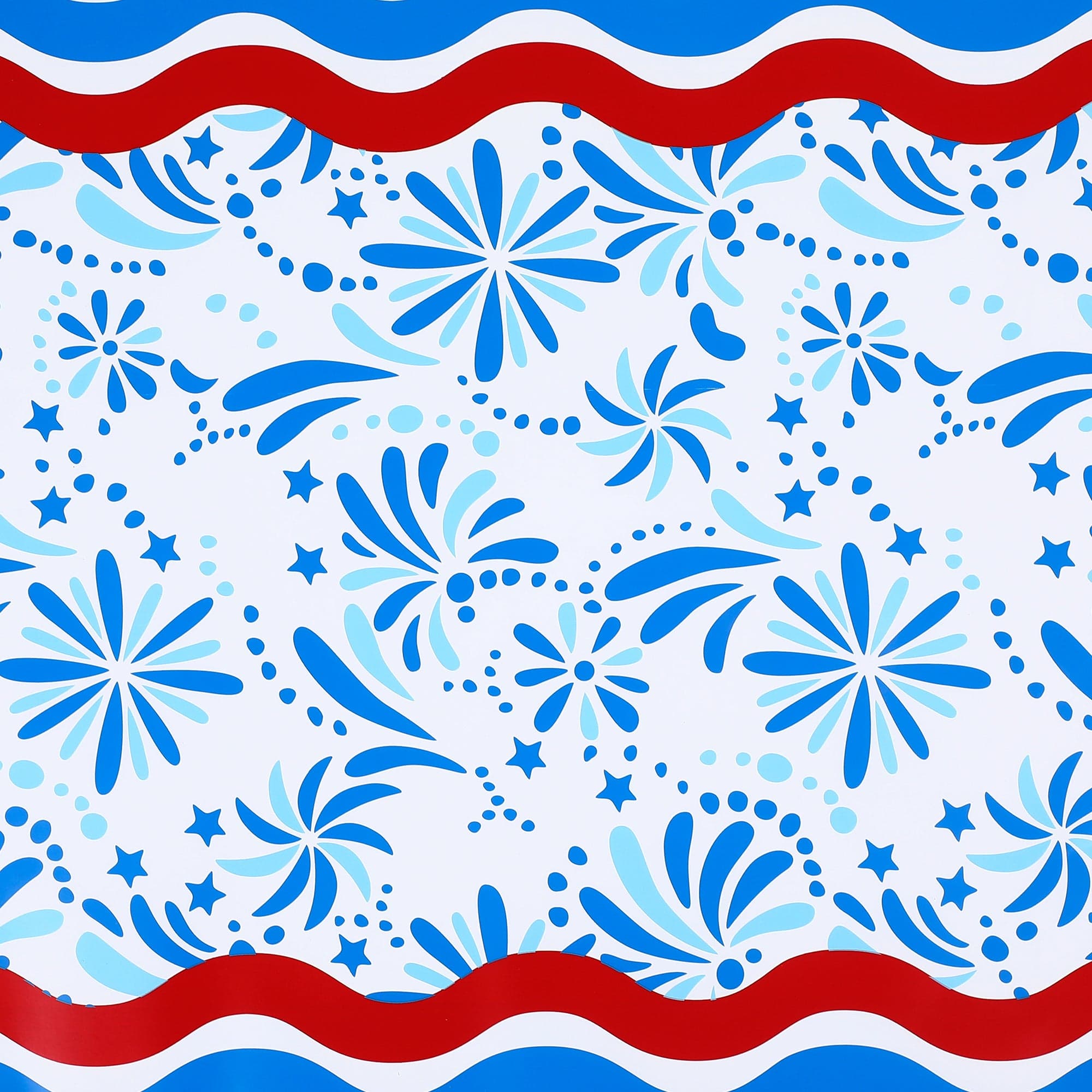 Star Spangled Spark Paper Table Runner (25 Ft, Cut To Fit)