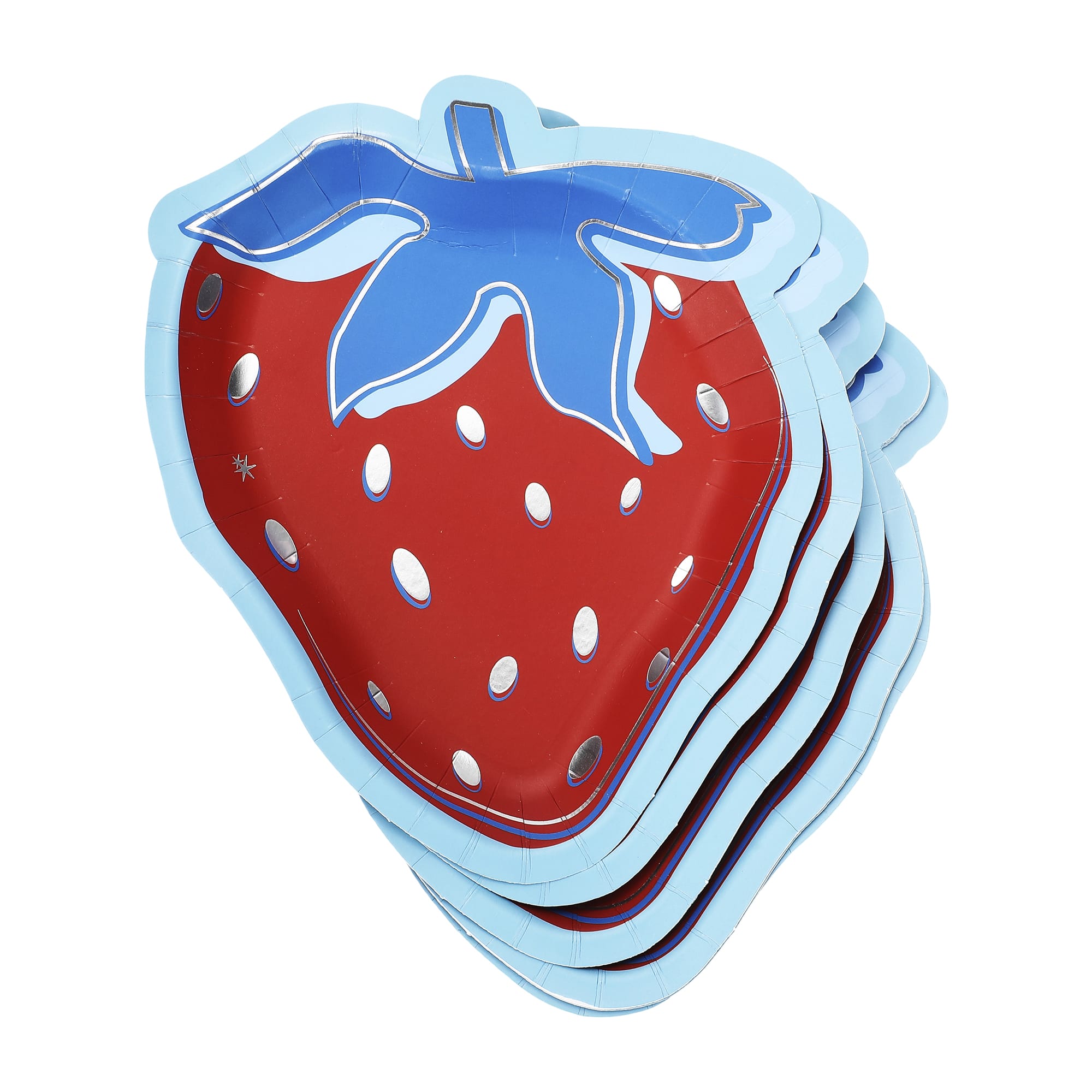 Red, White & Berry Dessert Plate (10 Ct)