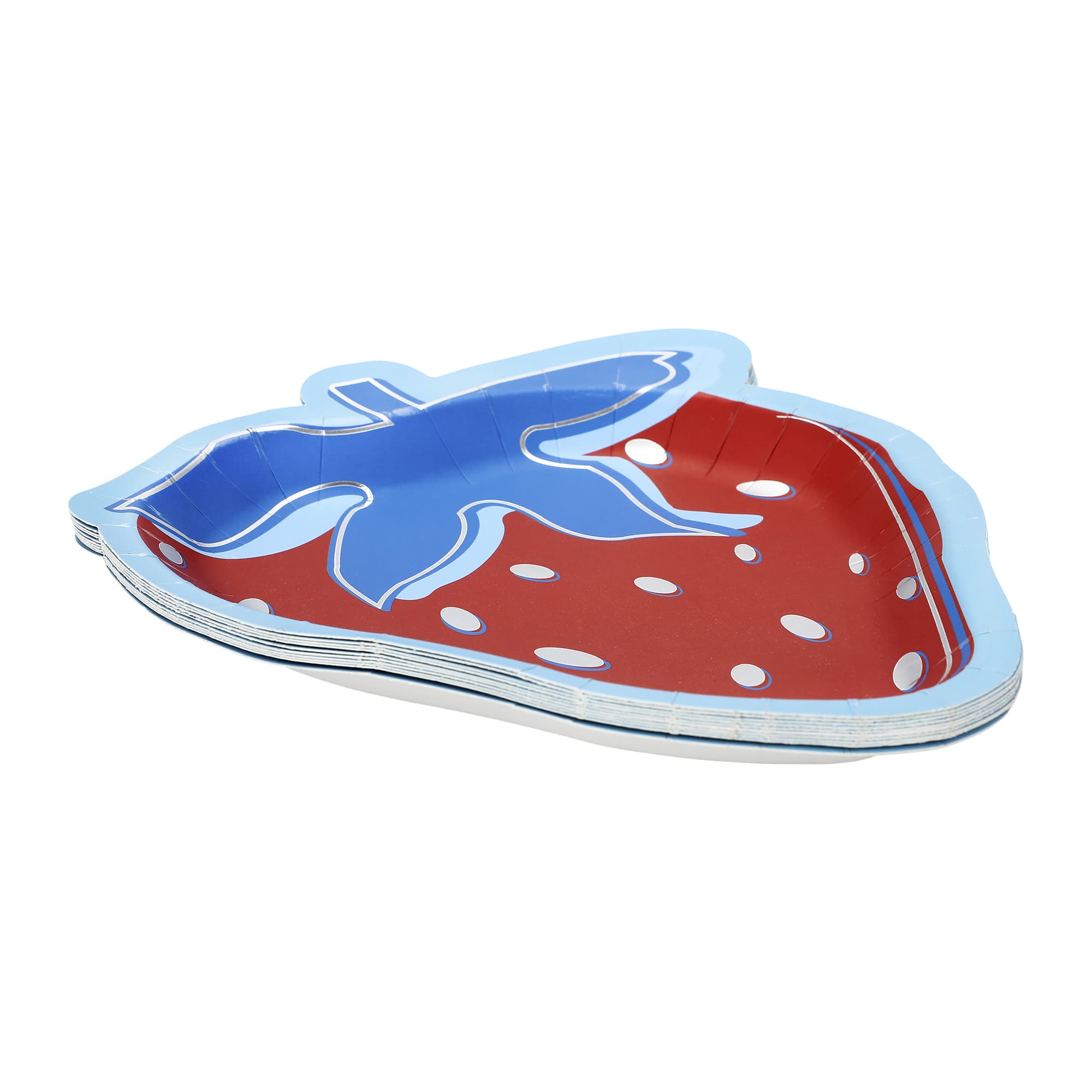 Red, White & Berry Dessert Plate (10 Ct)