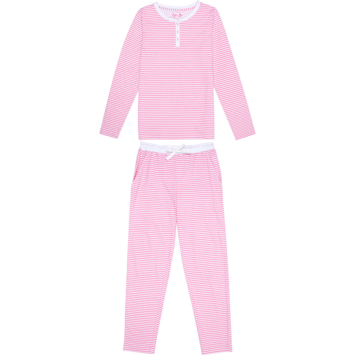 Women's Peony Jersey Long Pj Set