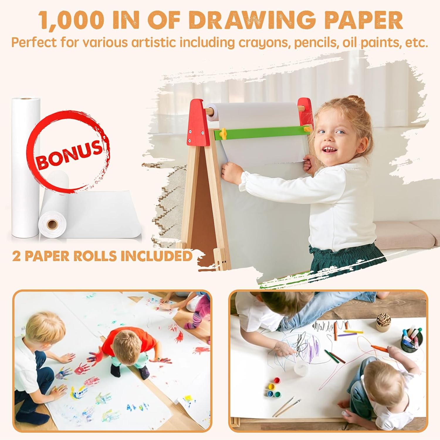 Tiny Land® 3-in-1 Art Easel For Kids