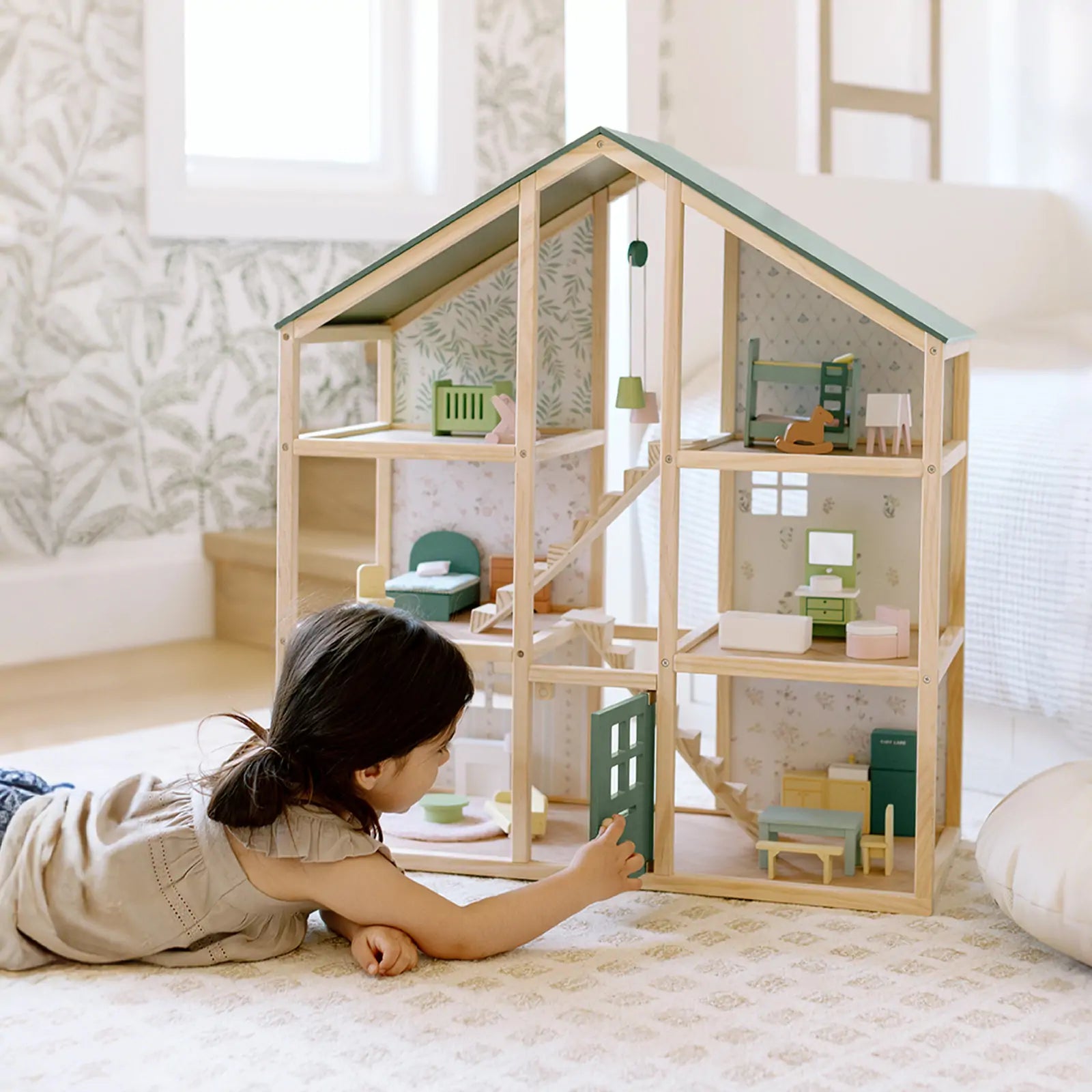 Tiny Land® Sweetwood Evergreen Dollhouse Without Dolls