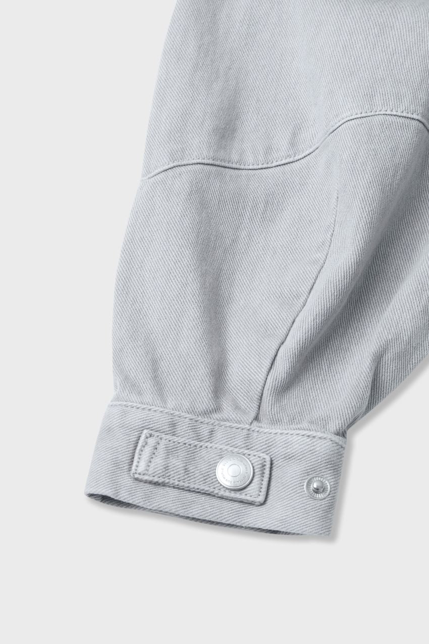 Organic Cotton Denim Balloon Overshirt