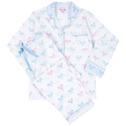 Women's Tennis Bows Long Pj Set
