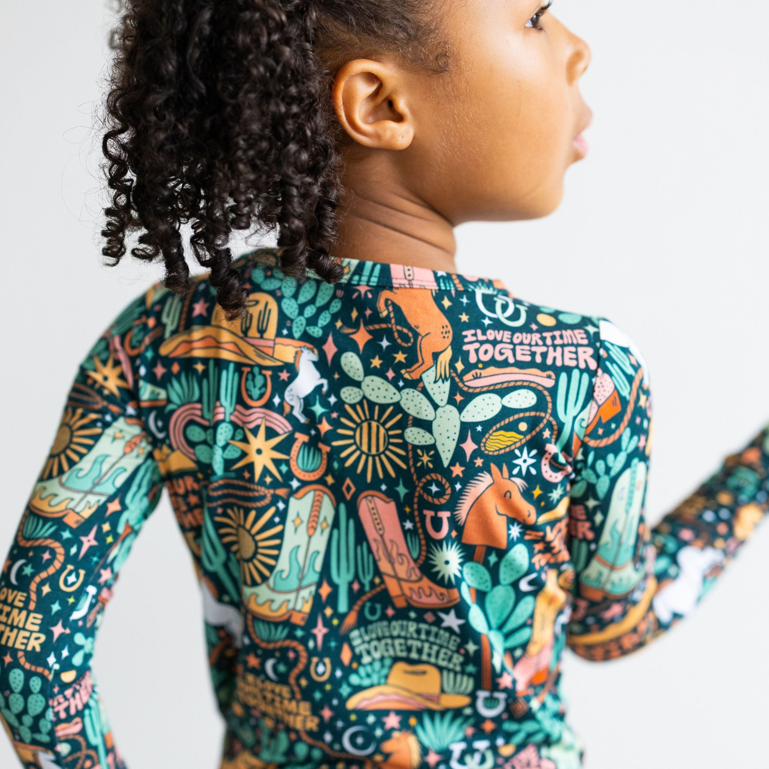 The Second-skin 2-piece Pajama | Wild West | "i Love Our Time Together"