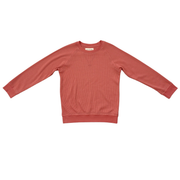 Girls Waffle Sweatshirt In Old Rose