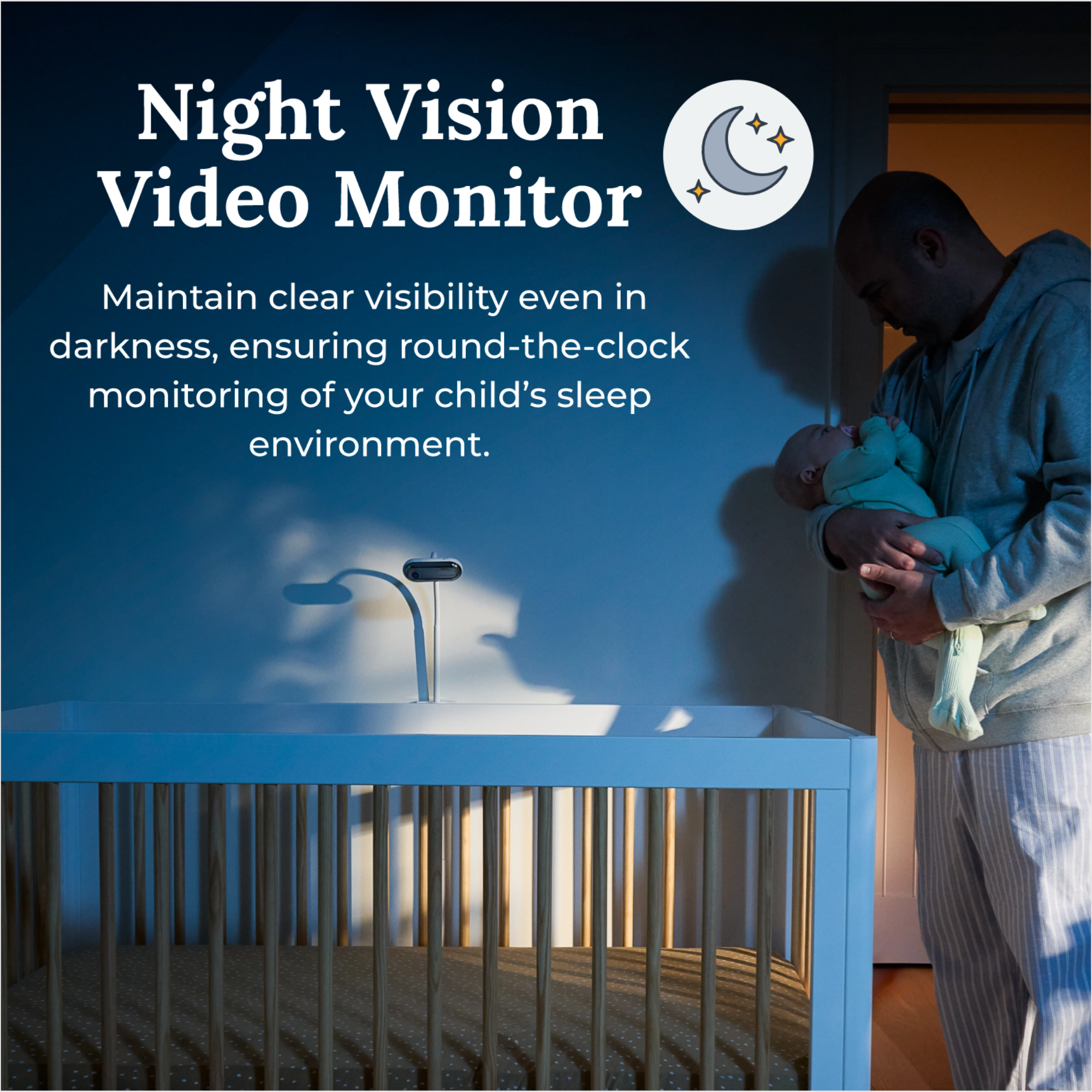 Vue Video And Audio Smart Baby Monitor And Sleep Coaching System