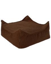 Warm Hazel Square Ottoman