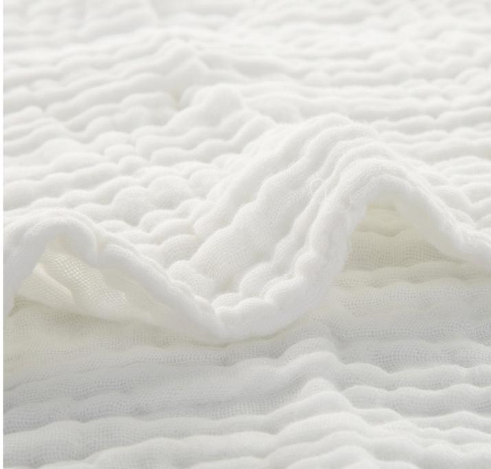 [ultra-soft] Six Layer Organic Cotton Muslin Quilt Throw Blanket Large