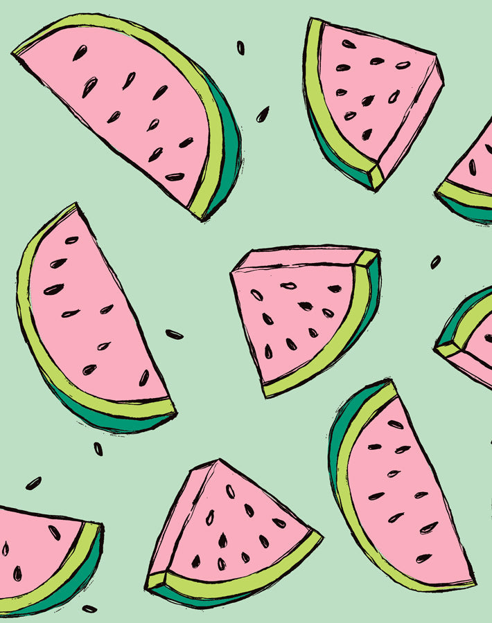 'watermelon' Wallpaper By Tea Collection - Green