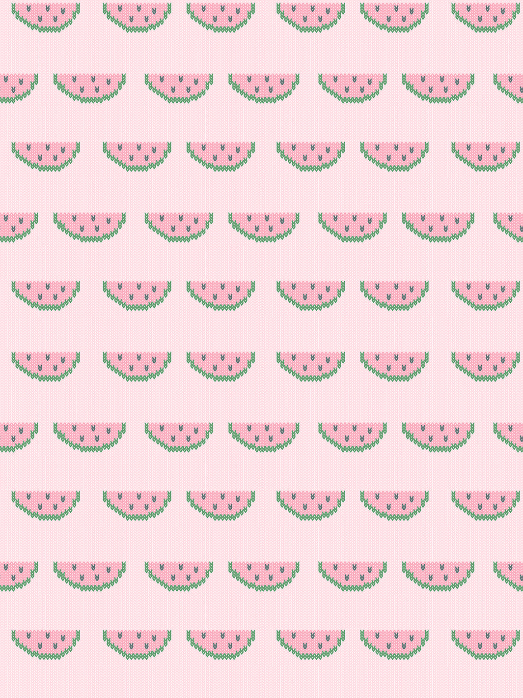 'watermelon Knit' Wallpaper By Tea Collection - Bubblegum