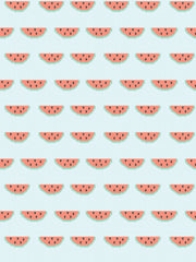 'watermelon Knit' Wallpaper By Tea Collection - Pale Blue