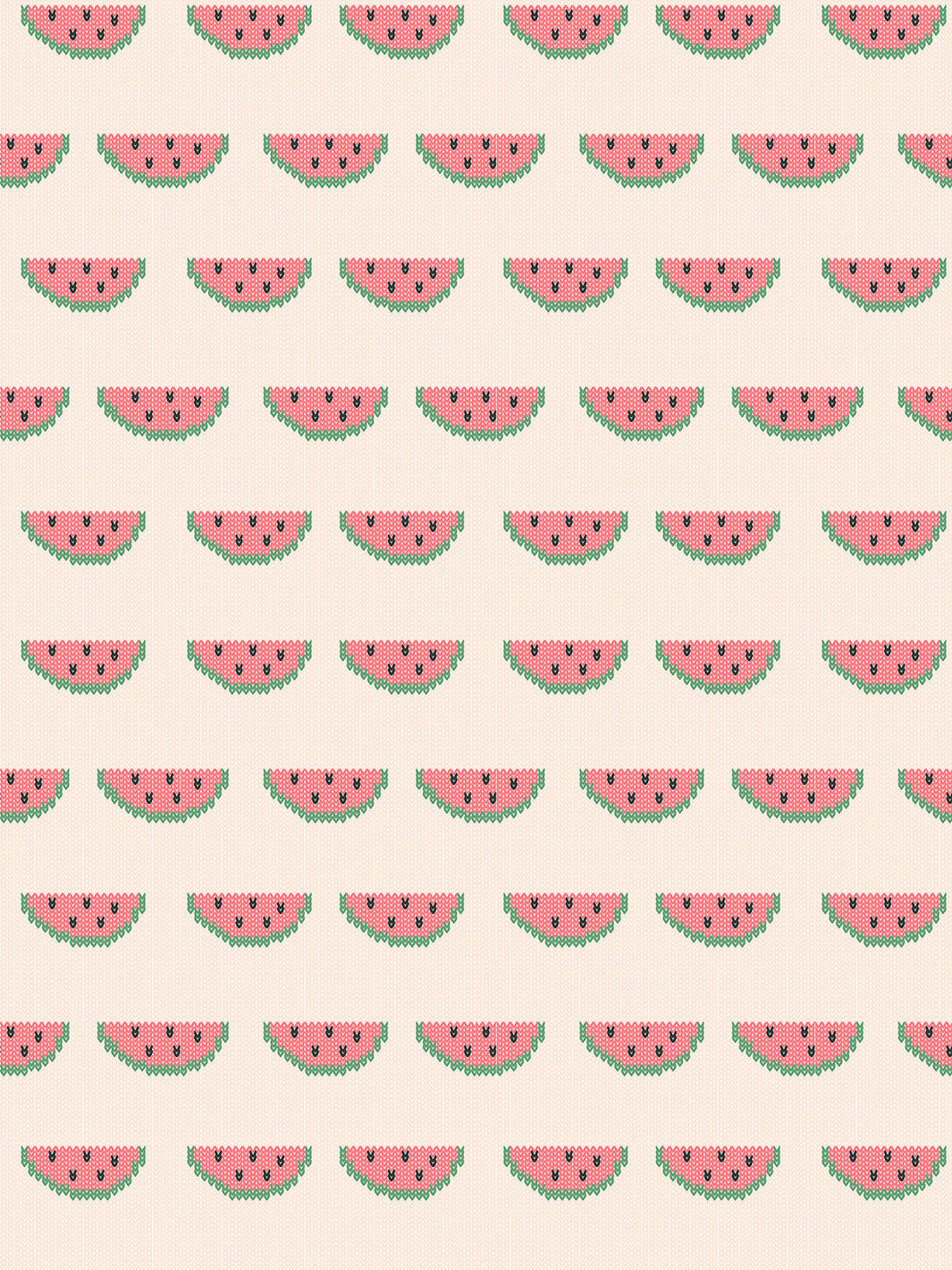 'watermelon Knit' Wallpaper By Tea Collection - Peach