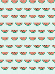 'watermelon Knit' Wallpaper By Tea Collection - White