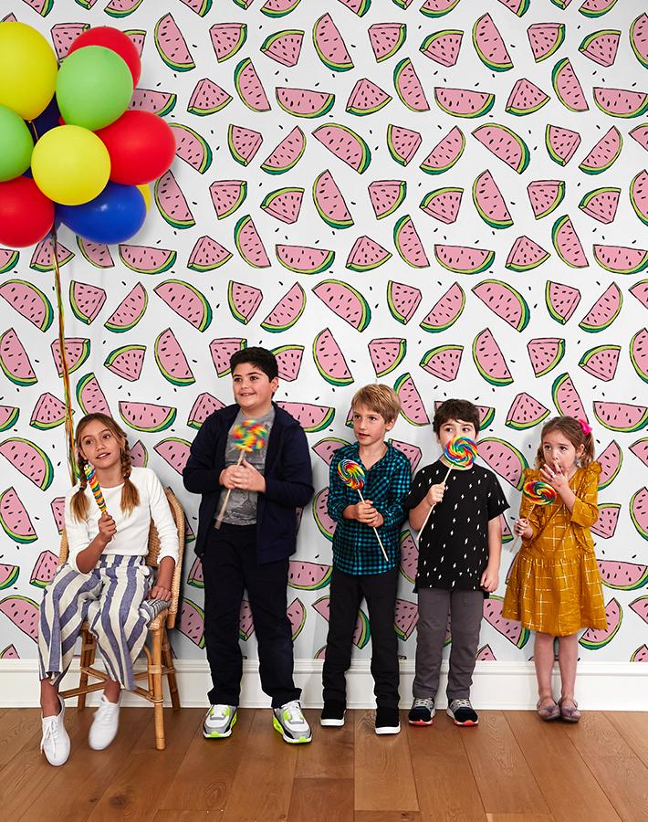 'watermelon' Wallpaper By Tea Collection - White