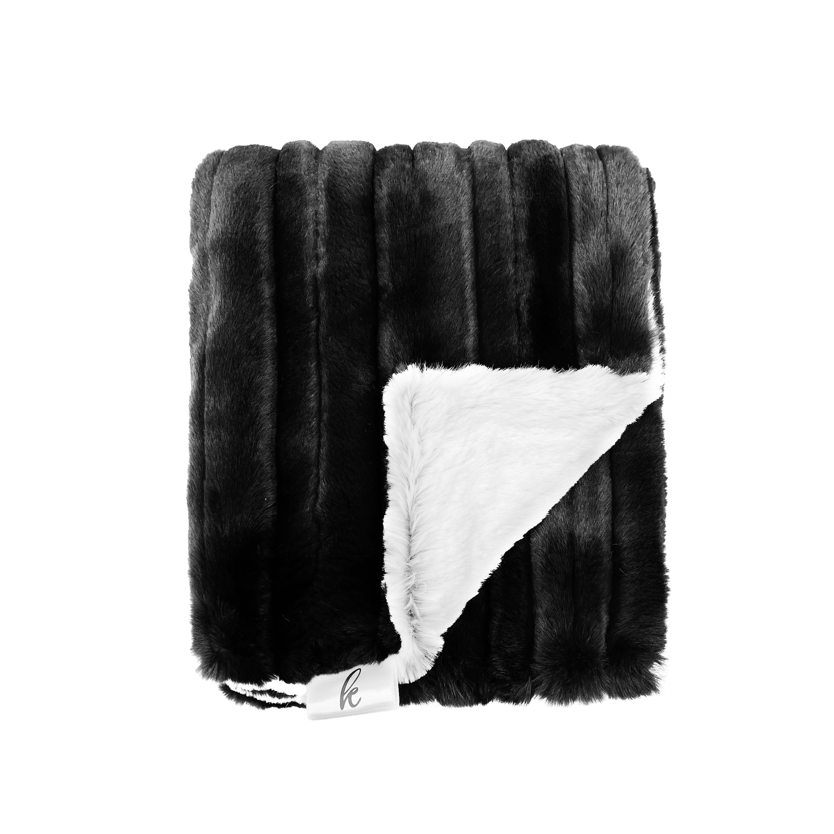 Wave Black Blanket