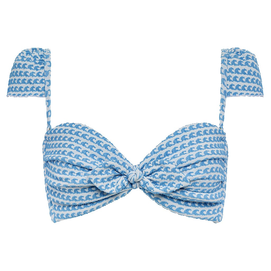 Wave Repeat Cabana Bikini Top