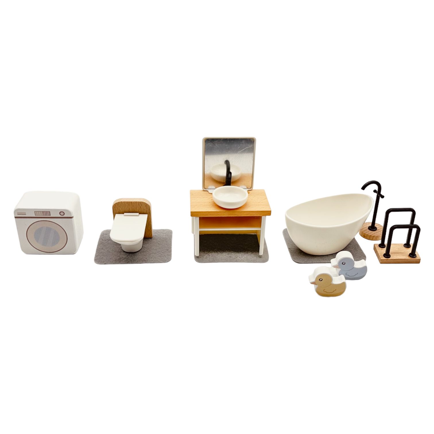 **pre-order (ships In 1-2 Weeks)**wooden Dollhouse Furniture Toy Pretend Play Set