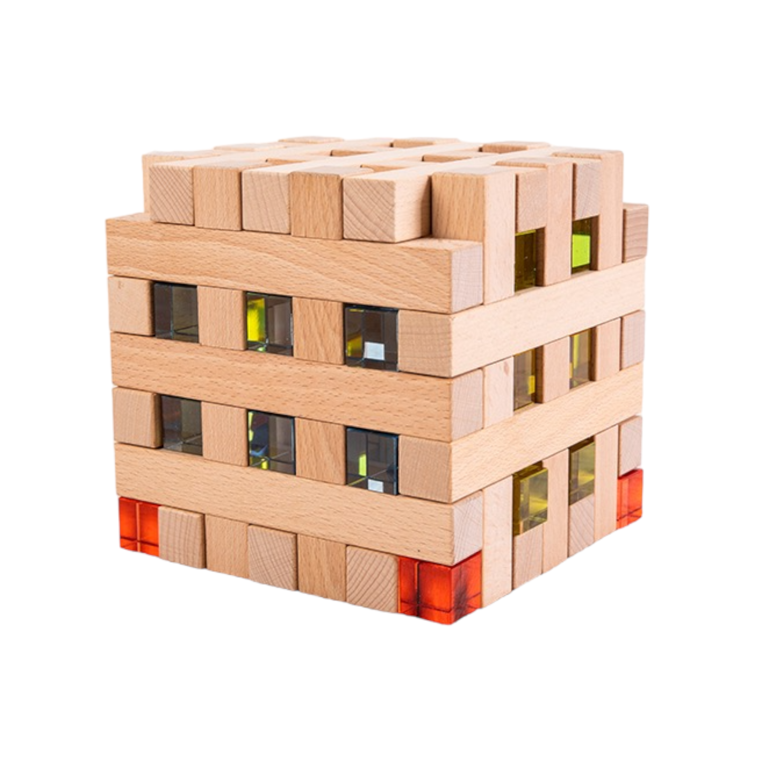 8 Pcs Grid Blocks Set With Storage Tray