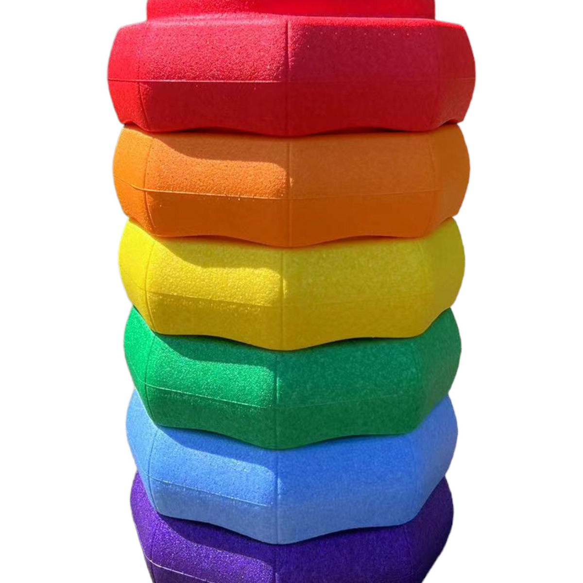 Rainbow Stepping Stones Toy Set - Multicolor | Green Elephant
