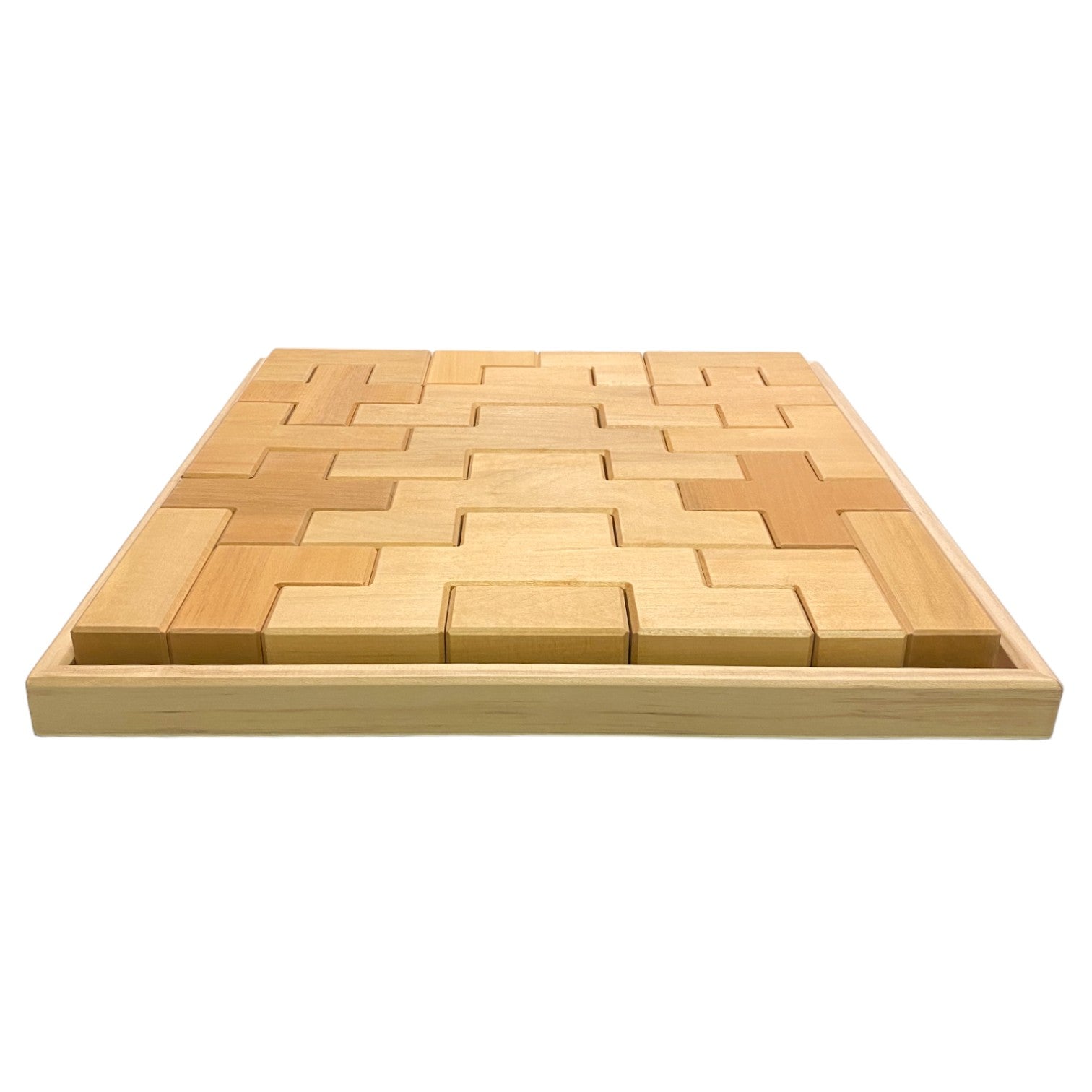 19 Pcs Wooden Stairway Building Blocks Set