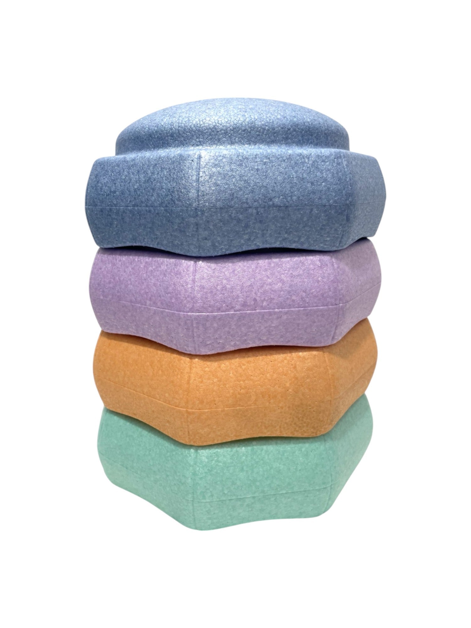 6 Pieces Pastel Rainbow Stepping Stones Set