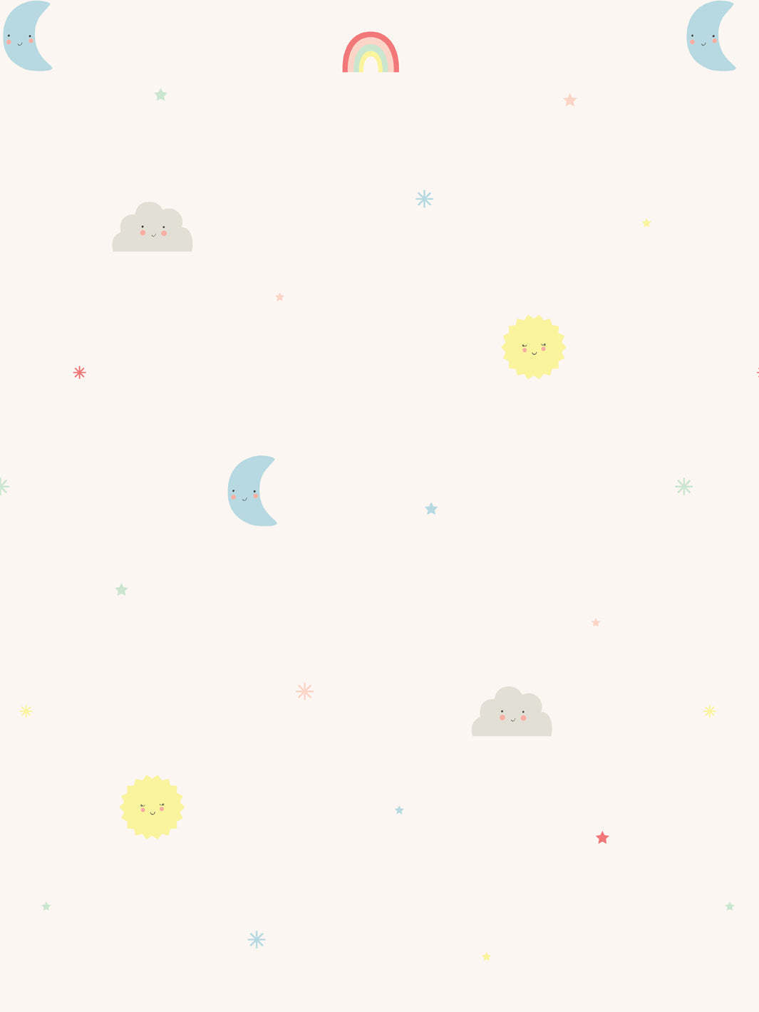 'weather Icons' Wallpaper By Meri Meri - Cream