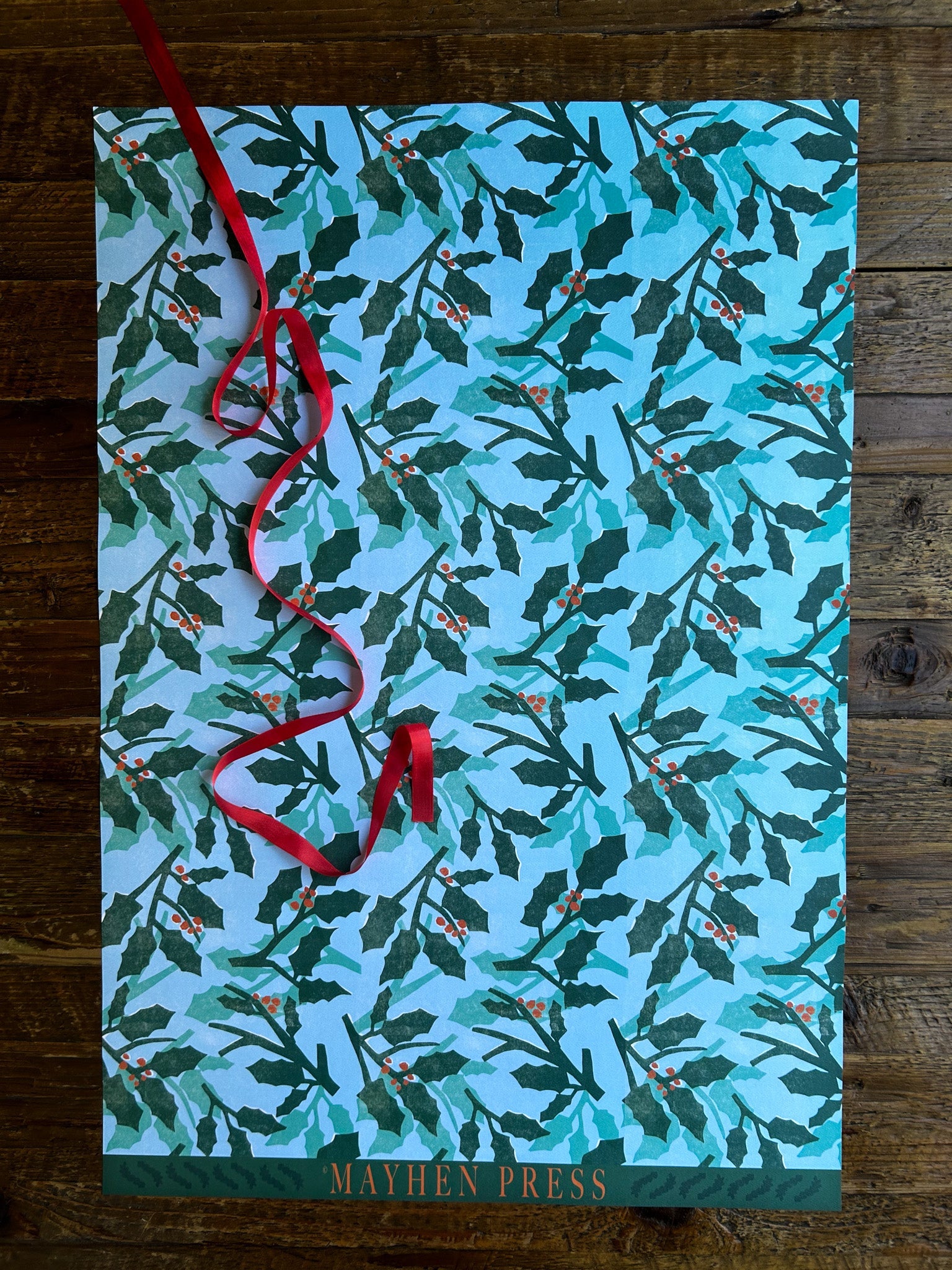 Holly And Berries Pattern Sheet