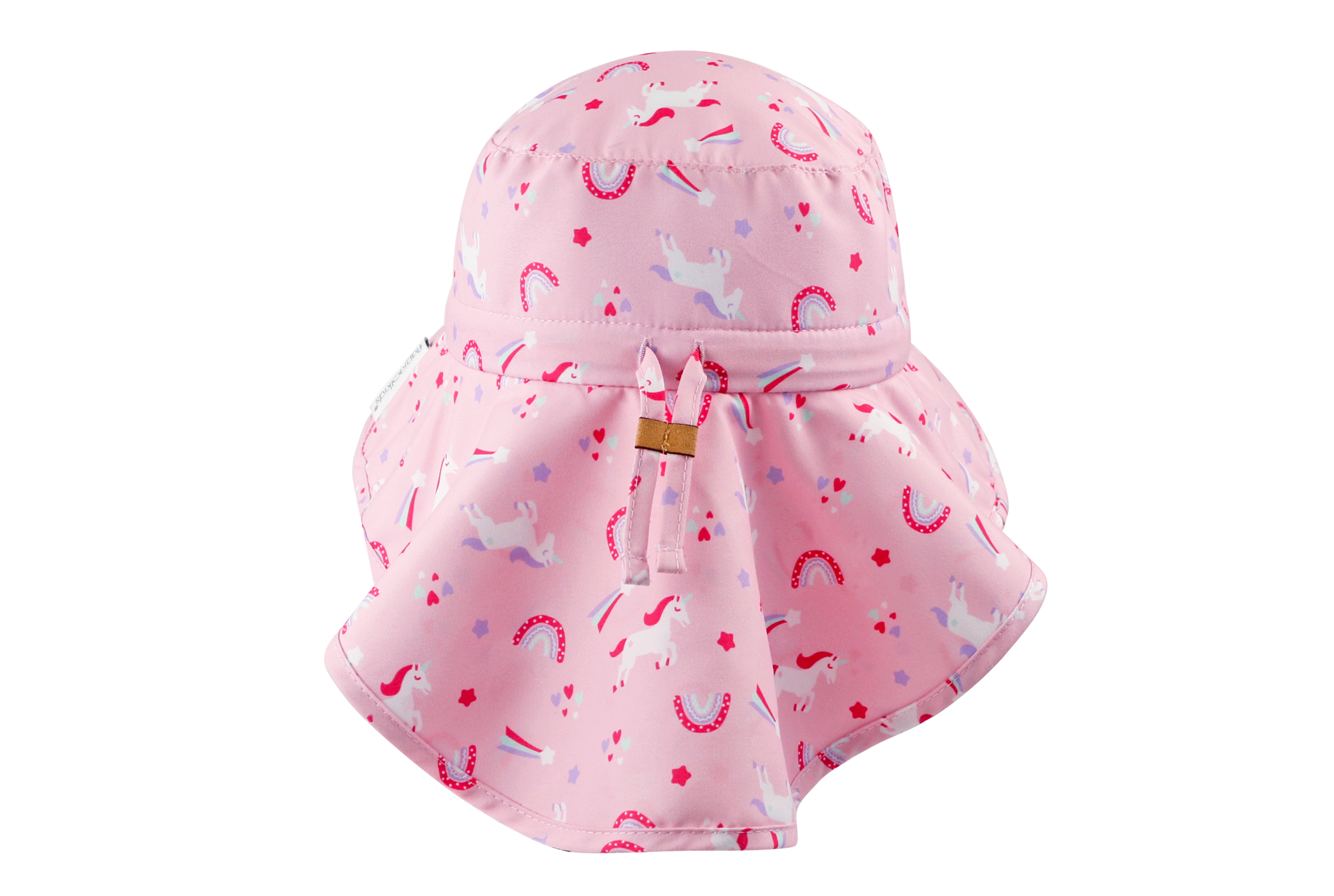 Baby/kids Sun Hat With Neck Cape - Unicorn