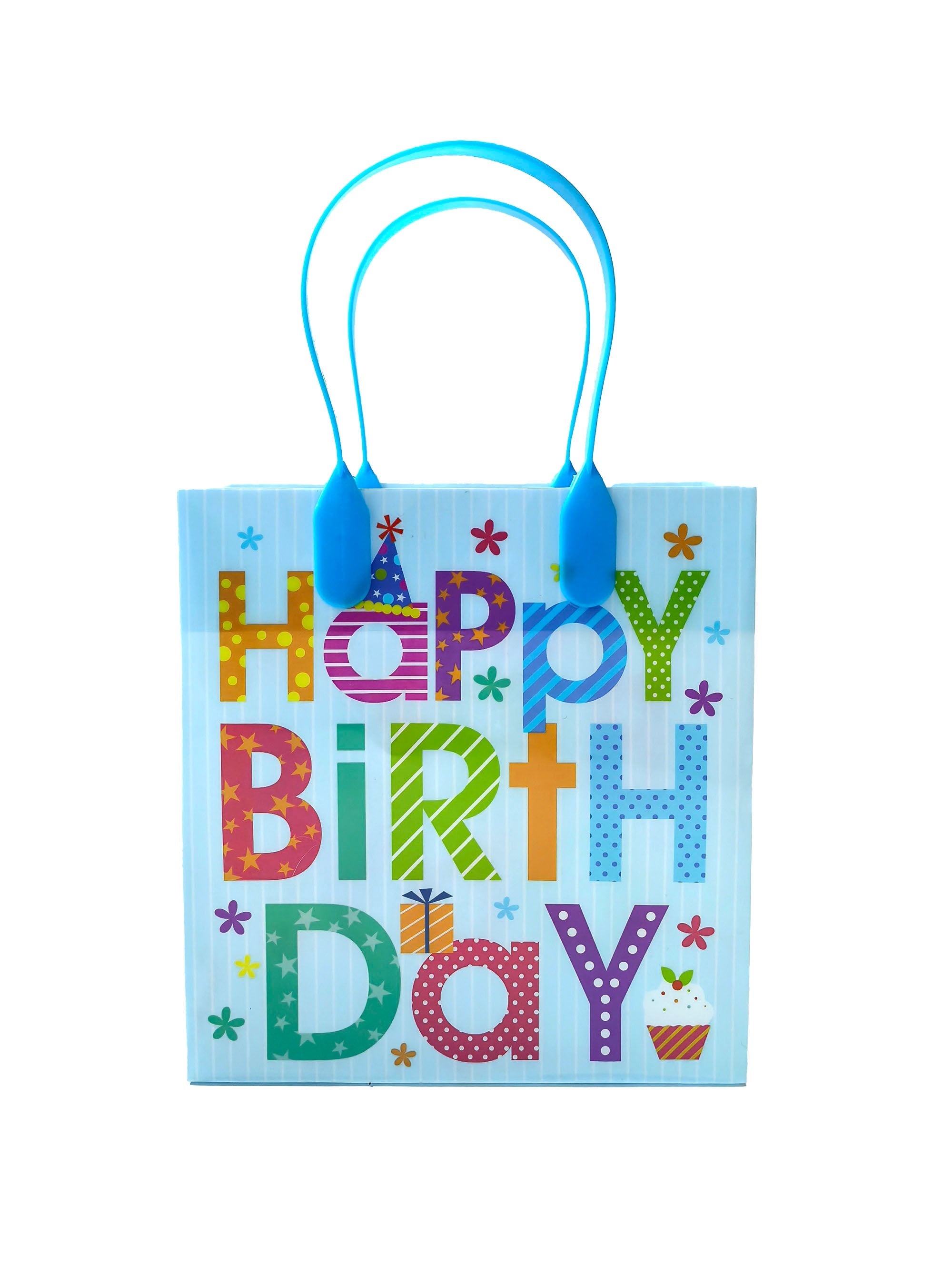 Happy Birthday Party Favor Treat Bags - Set Of 6 Or 12