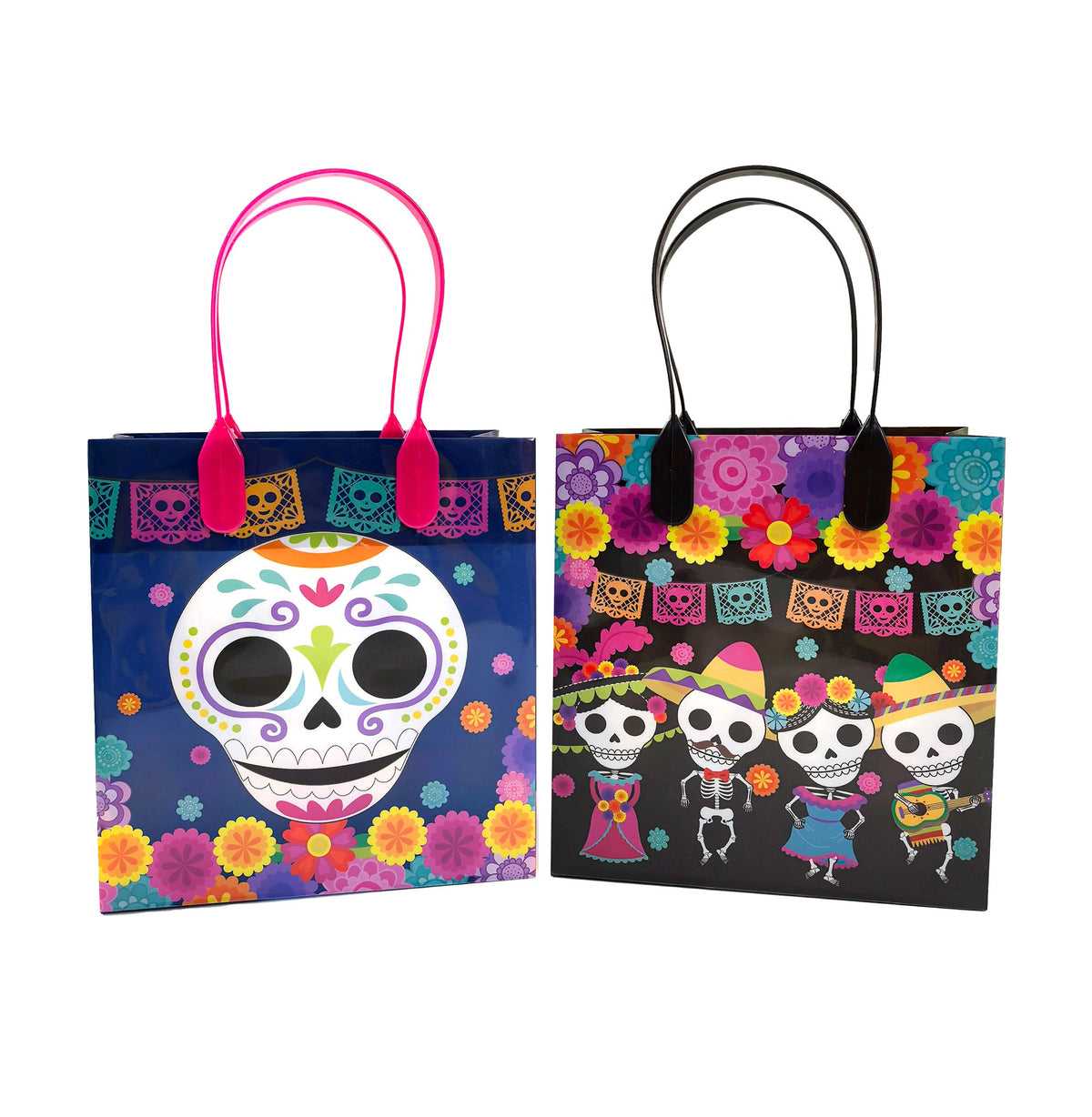 Day Of The Dead Party Favor Treat Bags - Set Of 6 Or 12