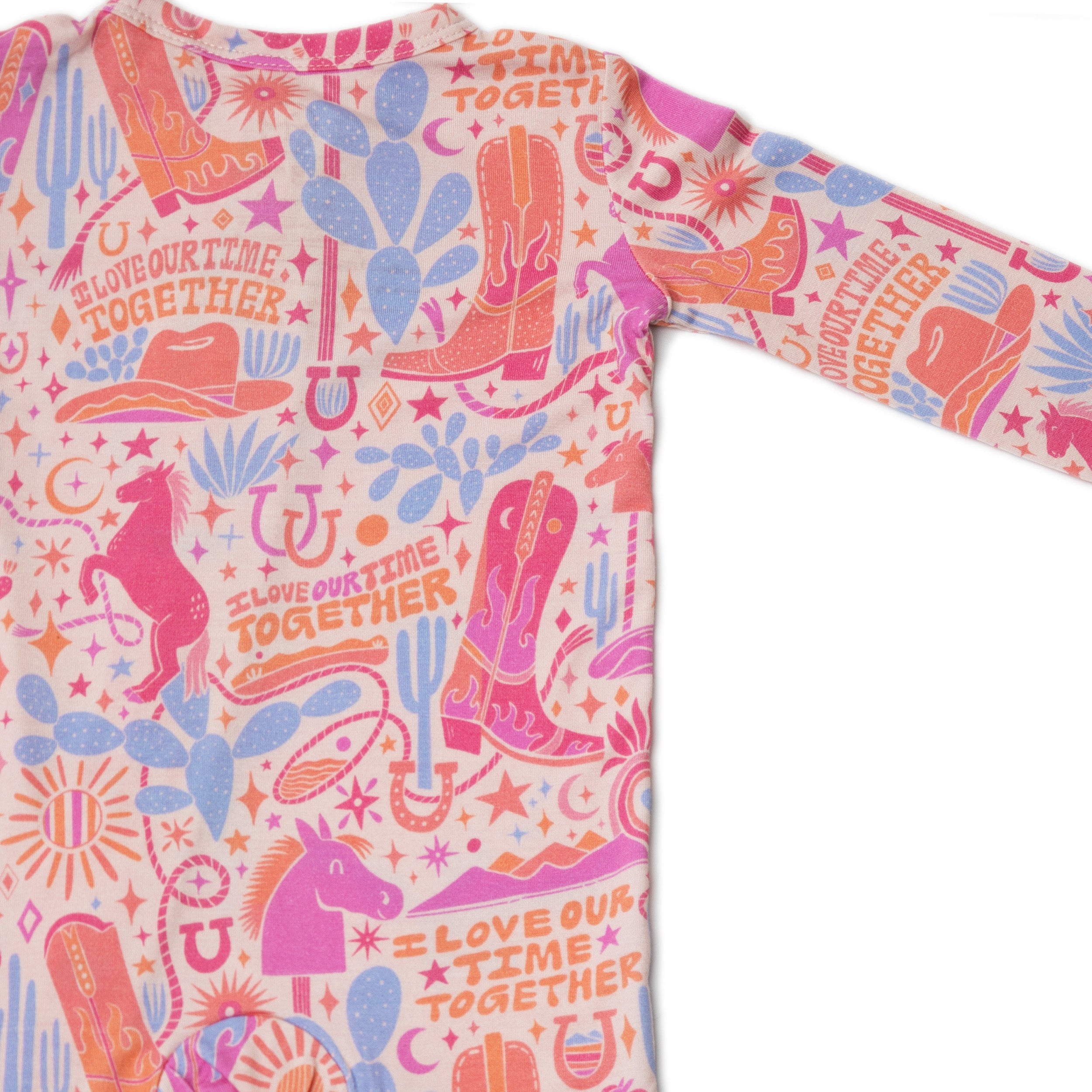 The Second-skin Footless Romper | Saddle Up | "i Love Our Time Together"