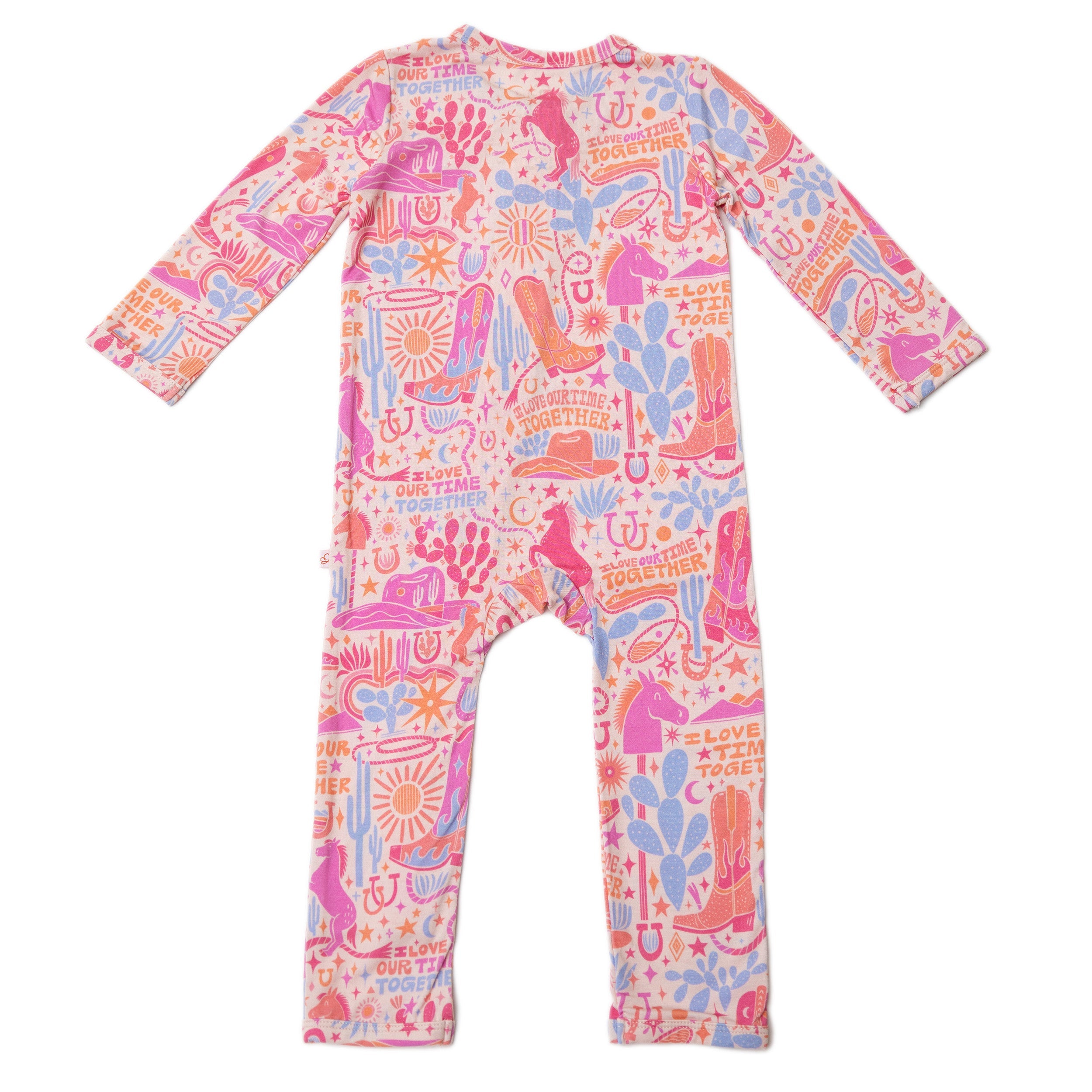 The Second-skin Footless Romper | Saddle Up | "i Love Our Time Together"