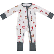 Merry & Bright Ribbed Bamboo Zipper
